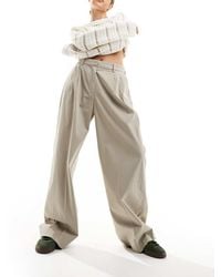 SELECTED - Femme High Waist Wide Fit Trousers - Lyst