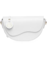 Luisa Vannini - Wit Rundleer Tas - Lyst