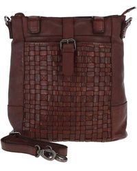 Ashwood Leather - 'Perfezione' Vintage Woven Shoulder Bag - Lyst