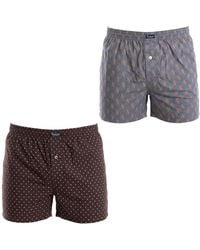 Abanderado - Pack Of 2 Essential Cotton Boxer Shorts With Elastic Waistband A0100 - Lyst