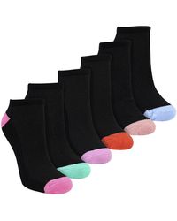 Sock Snob - 6 Pack Ladies Bamboo Trainer Socks Soft Breathable Heel Toe Design - Lyst