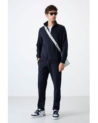 TOMMY LIFE - Relaxed Fit Zip-Collar Sweatshirt And Pants Set - Lyst