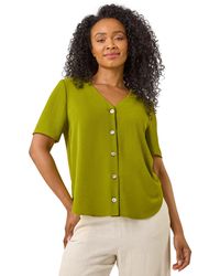 Roman - Petite Button Through Blouse - Lyst