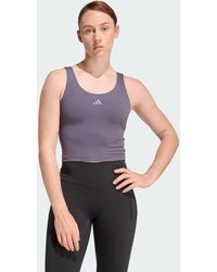 adidas - 3 Stripes Studio All Me Light Support Tank - Lyst