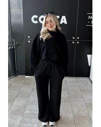 Hiccup - Stand Collar Oversized Sweatshirt With A Neck Detail - Lyst
