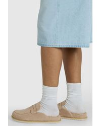 Boohoo - Faux Suede Fur Lined Closed Toe Clogs - Lyst