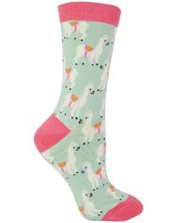 Miss Sparrow - 1 Pack Ladies Novelty Animal Patterned Bamboo Socks - Lyst