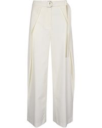 Erika Cavallini Semi Couture - Wool Twill Amelia Trousers - Lyst