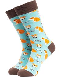 Soctopus - Dog Pattern Novelty Funny Dress Socks - Lyst