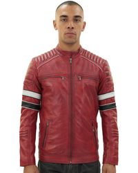 Infinity Leather - Quilted Racing Jacket-Madrid - Lyst