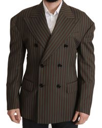 Dolce & Gabbana - Gestreepte Dubbelzijdige Blazer - Lyst