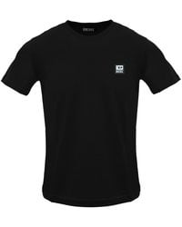 DIESEL - Small Patch Logo Caviar T-Shirt Cotton - Lyst