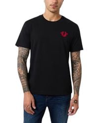 TRUE RELIGION - T Shirts Short Sleeve Horseshoe Soft Summer Crew Neck - Lyst