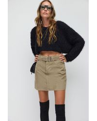 No Matter What - Fluwelen Mini Rok - Lyst