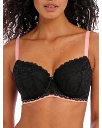 Freya - Offbeat Underwired Padded Half Cup Bra - Lyst