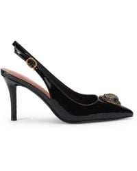 Kurt Geiger - Patent Leather Kensington Sling Heels - Lyst