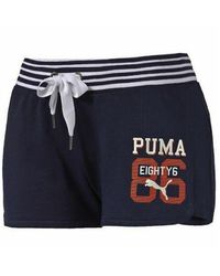 PUMA - Style Athletic Stretch Waist Bottoms Shorts 836406 - Lyst