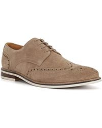 Dune - Dune Stanford Wildleder Herren Beigefarbene Brogues Schuhe - Lyst