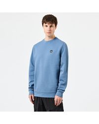 Weekend Offender - Ferrer Badge Crewneck Sweatshirt In Blauw - Lyst