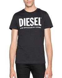 DIESEL - T Diego Logo T Shirts Short Sleeved Casual Top Summer Cotton Tee New - Lyst