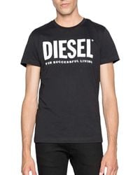 DIESEL - T Diego Logo T Shirts Short Sleeved Casual Top Summer Cotton Tee New - Lyst