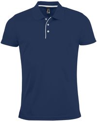 Sol's - Performer Short Sleeve Pique Polo Shirt (French) - Lyst