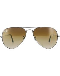 Ray-Ban - Sunglasses Aviator 3025 004/51 Gunmetal Gradient 58Mm - Lyst