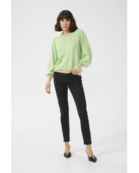 Kaffe - Strickpullover Regular Fit Cream - Lyst