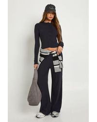 Boohoo - Ultra Soft Button Through Long Sleeve Top - Lyst