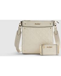River Island - Embossed Monogram Messenger Bag Bundle Pu - Lyst