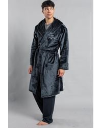 Tokyo Laundry - Plush Dressing Gown With Hood - Lyst