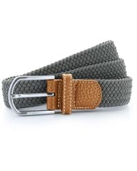 Asquith & Fox - Woven Braid Stretch Belt (Slate) - Lyst