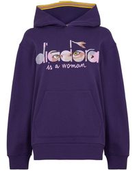 Diadora - Eye Hooded Neck Long Sleeve Sweater - Lyst