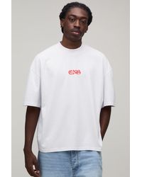 BoohooMAN - Oversized Boxy England Print T-Shirt Cotton - Lyst