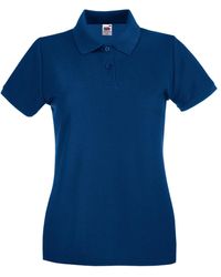 Fruit Of The Loom - Ladies Lady-Fit Premium Short Sleeve Polo Shirt - Lyst