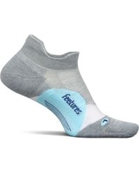 Feetures - Elite Light Cushion No Show Tab Sky - Lyst