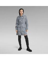 G-Star RAW - G-Star Raw Military Shirt Dress - Lyst