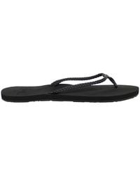 Roxy - Costas Damen Schwarze Flip-Flops - Lyst