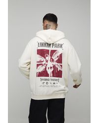 BoohooMAN - Tall Regular Fit Linkin Park License Printed Hoodie - Lyst
