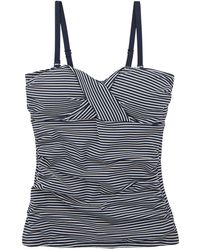 Regatta - Aceana Iii Seeksucker Tankini Top (marine / Wit) - Lyst