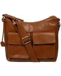 NiNa Amora - 'Sabrina' Dark Leather Shoulder Bag - Lyst