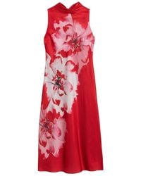 Ted Baker - Aliara Printed Cowl Neck Midi Slip Dress - Lyst