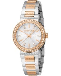 Roberto Cavalli - Stainless Steel Two Tone & Rose Color Watch - Lyst