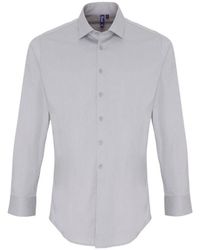 PREMIER - Adult Poplin Stretch Long-Sleeved Shirt () - Lyst