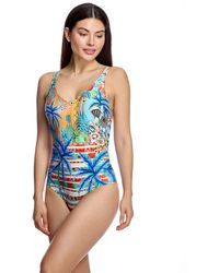 Ory - Swimsuit With V-Neck And Open Back W260676 - Lyst