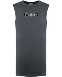 GYMSHARK - Gfx Central Drop Arm Tank Top - Lyst