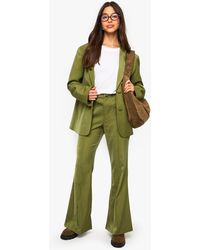 Boohoo - Tailored Slim Flare Pants - Lyst