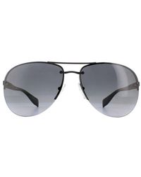Prada - Sunglasses 56Ms Dg05W1 Rubber Polarized Gradient Metal - Lyst