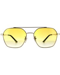 Police - Aviator Shiny Gradient Sunglasses Metal - Lyst