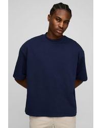 BoohooMAN - Oversized Boxy Extended Neck Heavyweight T-Shirt - Lyst